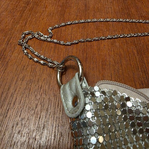 Sparkly Sequined Mesh Shoulder Purse with Chain Strap - Picture 7 of 7